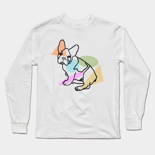 French Bulldog Pastel Long Sleeve T-Shirt